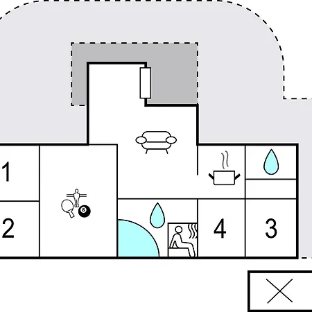 Dom wakacyjny Gorgeous In Vaeggerlose With Sauna