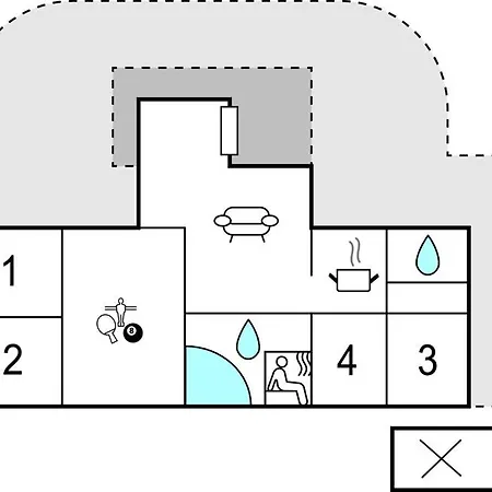 Dom wakacyjny Gorgeous In Vaeggerlose With Sauna